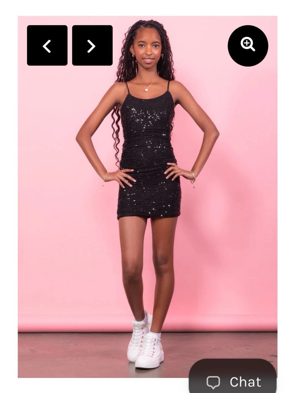 Miss Behave Black Sequin Spaghetti Strap Party Dress size 8